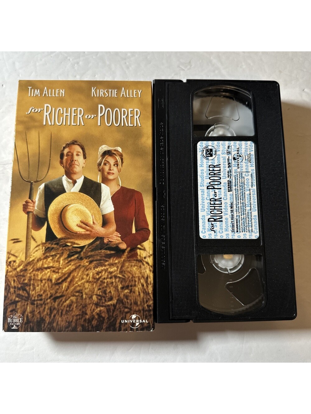 For Richer or Poorer VHS VCR Video Tape Used Tim Allen Kirstie Alley